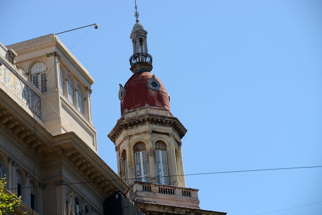 12 Inmobiliaria Building Red Dome Close Up Avenida De Mayo Buenos Aires